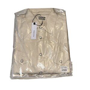 NWT Taylor Stitch Stetson The Western Shirt in Natural Corded Denim Mens Medium
